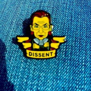 Ruth Bader Ginsberg enamel pin